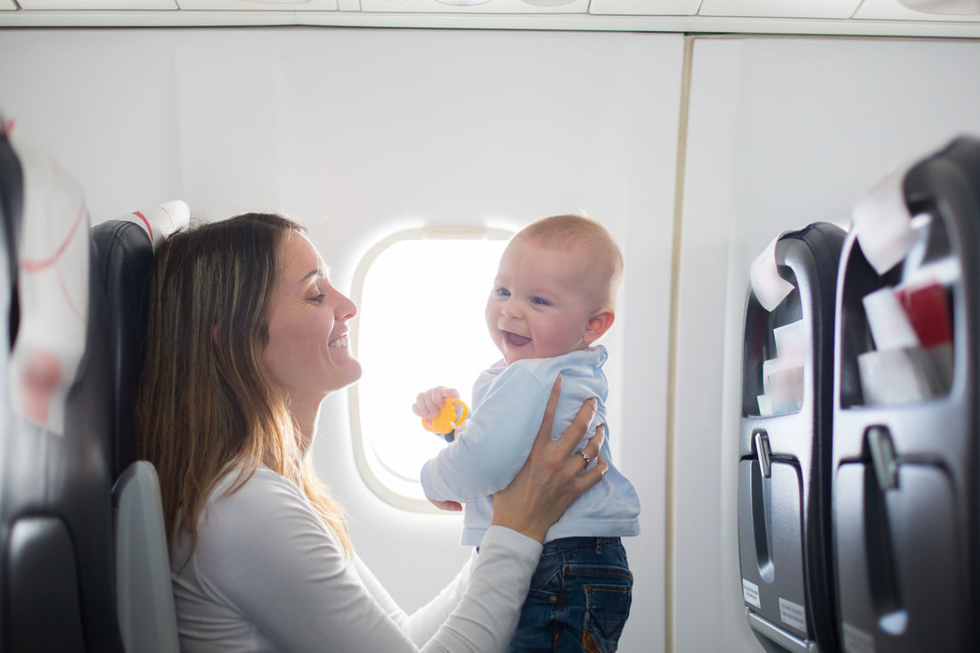 baby travel on plane